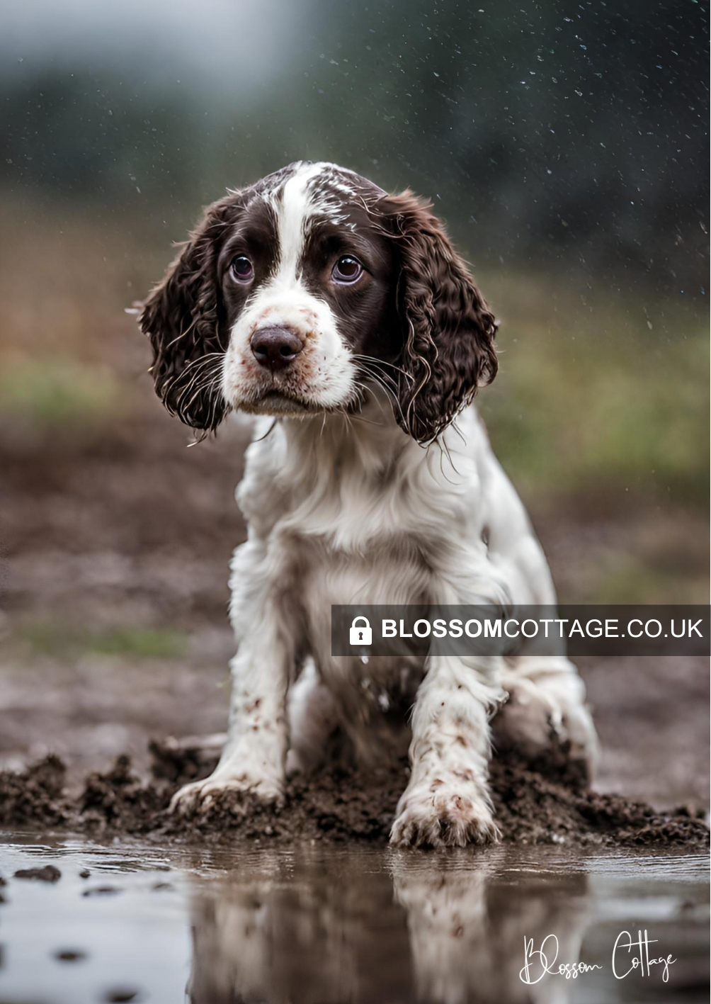 Springer Spaniel - "Muddy Paws & Waggy Tail"