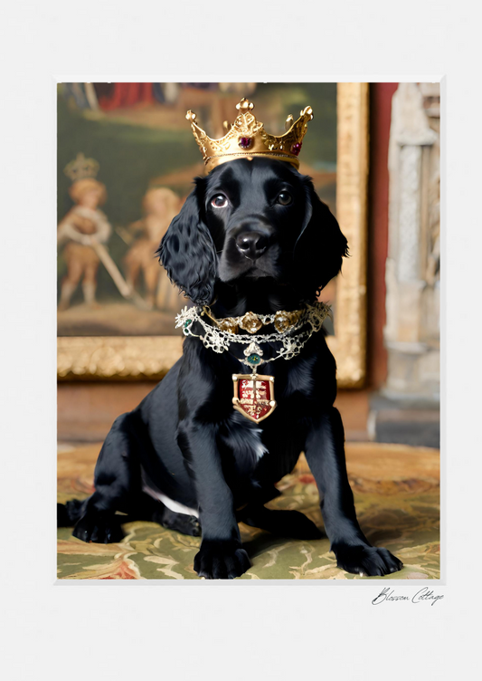 Cocker Spaniel - "Imperial Spaniel: The Regal Canine Portrait"