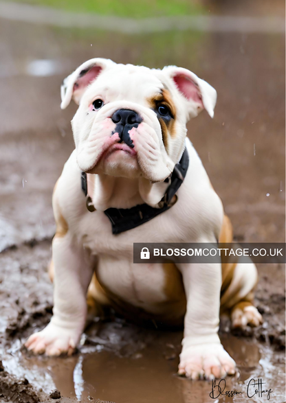 English Bulldog - "Puddle Pup"
